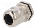 Cable gland; IP68; Mat: brass; Body plating: nickel