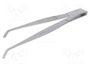 Tweezers; Tweezers len: 125mm; Blades: curved; Tipwidth: 2.3mm