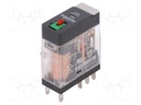 Relay: electromagnetic; DPDT; Ucoil: 230VAC; 5A/250VAC; 5A/30VDC