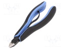 Pliers; side,cutting,precision; ESD; oval head