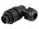 Connector: circular; plug; male; IP67; CA; PIN: 4(3+1); 3+PE; 400V