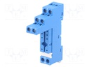 Socket; PIN: 8; 10A; 250VAC; Mounting: DIN; Leads: screw terminals