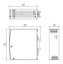 Power supply: switched-mode; for DIN rail; 120W; 48VDC; 2.5A; 3kV