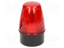 Signaller: lighting; continuous light,blinking light; red; IP65