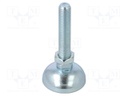 Foot of pin; M12; Plunger mat: steel; Plating: zinc; 85mm