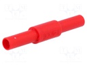 Adapter; 36A; red; insulated; Contacts: brass