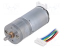 Motor: DC; with encoder,with gearbox; 12VDC; 5.5A; Shaft: D spring