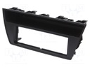 Radio mounting frame; Škoda; 1 DIN; black