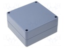 Enclosure: multipurpose; X: 120mm; Y: 120mm; Z: 60mm; ABS; dark grey