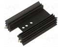 Heatsink: extruded; H; TO220; black; L: 50.8mm; W: 12.7mm; H: 34.9mm