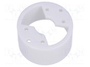 LED housing; 8mm; white