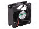 Fan: DC; axial; 12VDC; 60x60x25mm; 32.62m3/h; 22dBA; Vapo; 3800rpm