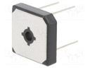 Single-phase bridge rectifier; Urmax: 600V; If: 35A; Ifsm: 400A