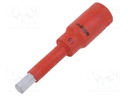 Key; hexagon keys,socket spanner; HEX 10mm; 1/2"; insulated