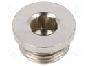 Protection cap; G 1/2"; 50bar; Mat: nickel plated brass