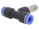 Push-in fitting; T-tap splitter; -0.95÷15bar; BLUELINE; 12mm