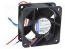 Fan: DC; axial; 60x60x25mm; 56m3/h; 41dBA; ball bearing; 6850rpm