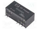 Isolated Board Mount DC/DC Converter, Regulated, ITE, 1 Output, 1 W, 3.3 V, 303 mA