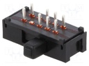 Switch: slide; Pos: 3; 0.3A/30VDC; ON-ON-ON; Mounting: PCB,THT; 20mΩ