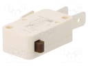 Microswitch SNAP ACTION; SPST NC + NO; 4A/250VAC; Pos: 2; 0.6N