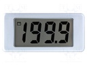 Voltmeter; digital,mounting; 0÷20V; on panel; Display: LCD 0,5"