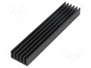 Heatsink: extruded; grilled; black; L: 100mm; W: 21mm; H: 10mm