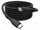 Cable; USB 2.0; Apple Lightning plug,USB C plug; nickel plated