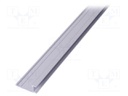 Profiles for LED modules; recessed; white; L: 2m; aluminium