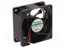 Fan: DC; axial; 12VDC; 60x60x25mm; 45.63m3/h; 31.2dBA; Vapo; 5200rpm