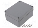 Enclosure: multipurpose; X: 90mm; Y: 115mm; Z: 55mm; ABS; dark grey