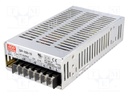 Power supply: switched-mode; modular; 100.5W; 15VDC; 179x99x45mm