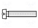 Screw; M4x16; DIN: 84; Head: cheese head; slotted