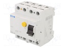 RCD breaker; Inom: 40A; Ires: 100mA; Max surge current: 500A; IP20