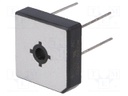 Single-phase bridge rectifier; Urmax: 50V; If: 15A; Ifsm: 300A