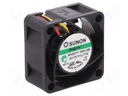 Fan: DC; axial; 12VDC; 40x40x20mm; 15.04m3/h; 25.5dBA; Vapo; 7000rpm