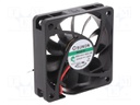 Fan: DC; axial; 24VDC; 60x60x15mm; 38.53m3/h; 29.2dBA; Vapo; 3900rpm