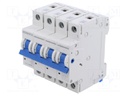 Circuit breaker; 230/400VAC; Inom: 10A; Poles: 3+N; Charact: B; 6kA