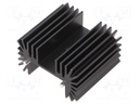 Heatsink: extruded; TO218,TO220,TO247; black; L: 25mm; W: 42mm
