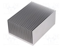 Heatsink: extruded; grilled; natural; L: 100mm; W: 75mm; H: 45mm