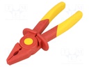 Pliers; fibre glass reinforced plastic; 180mm; 1kVAC