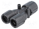 Y-connector; ØBraid : 16mm; polyamide; HelaGuard; -50÷135°C; IP66