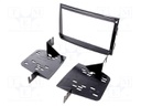 Radio mounting frame; Hyundai; 2 DIN; black