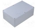 Enclosure: multipurpose; X: 160mm; Y: 240mm; Z: 90mm; ABS; dark grey