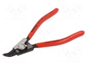 Pliers; for circlip; external; 3÷10mm; Pliers len: 130mm; angular