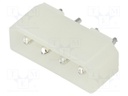 Socket; wire-board; male; 5.08mm; PIN: 4; THT; on PCBs; 5A; 250VDC