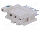 Plug; wire-board; female; DF1; 2.5mm; PIN: 3; without strain relief