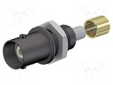 Connector: socket; BNC; black; Connection: screwed,crimped; 5÷40°C