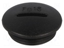 Stopper; PG16; IP54; Mat: polyamide; black; Man.series: V-N-FS