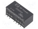 Isolated Board Mount DC/DC Converter, Regulated, ITE, 1 Output, 3 W, 5 V, 600 mA