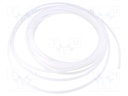 Connection lead; max.25bar; PTFE; 4mm; white; -70÷260°C